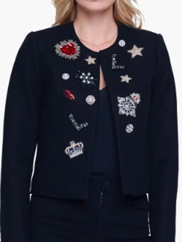 the ultimatum queer love s2 bridget matloff embellished jacket..