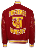 tuskegee university red varsity jacket.