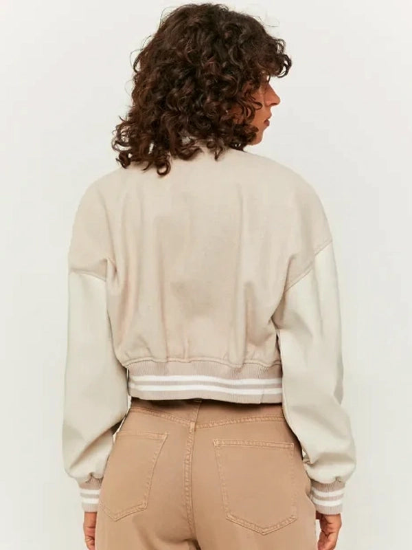 tw colorblock varsity jacket..