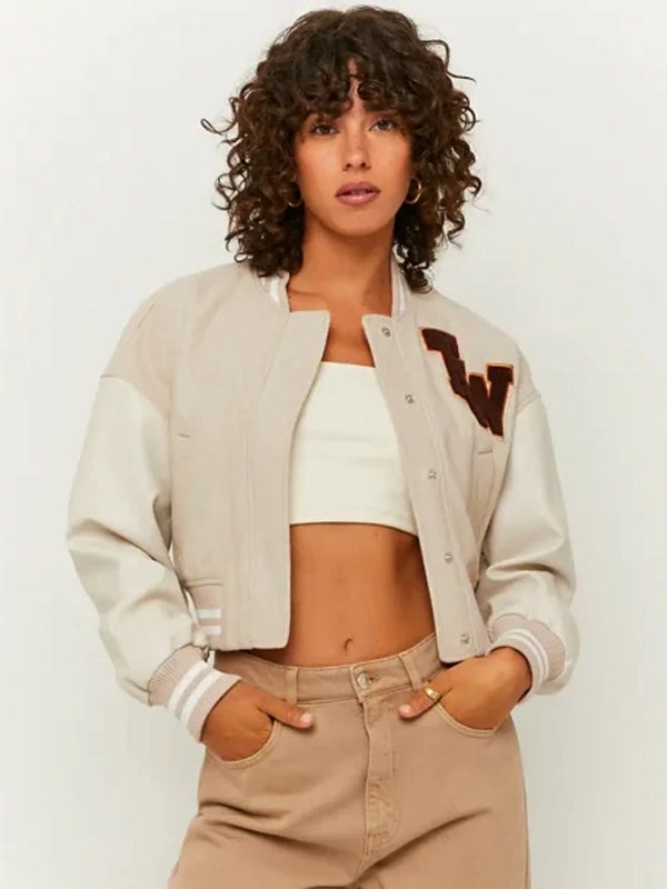 tw colorblock varsity jacket.