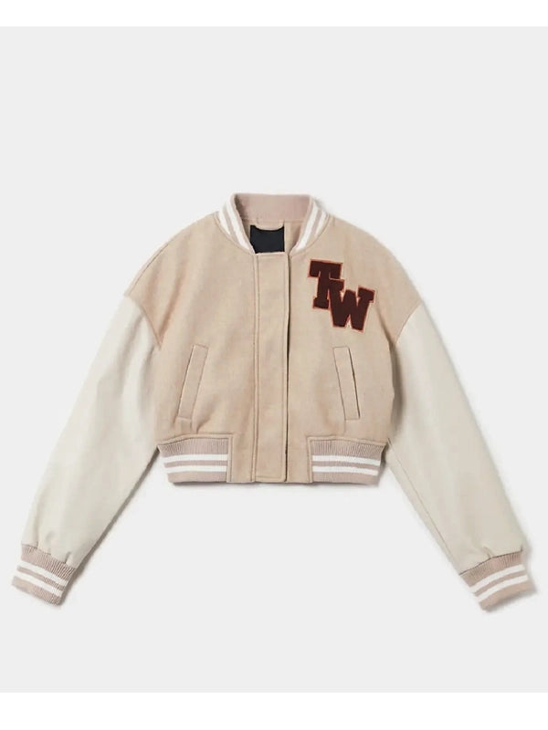 tw colorblock varsity jacket