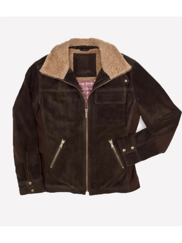 ugg belfast suede bomber jacket.