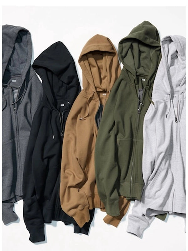 uniqlo zip up hoodie.