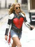 valentine day kylie minogue red heart jacket...