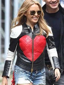 valentine day kylie minogue red heart jacket
