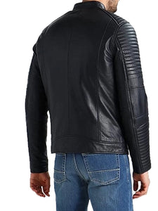 vintage brando motorcycle distressed leather jacket.