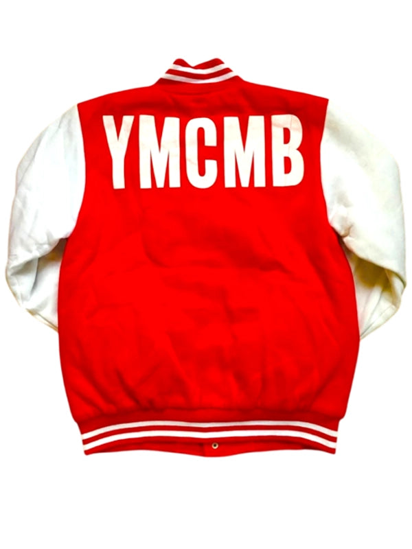 vintage cash money ymcmb varsity jacket.