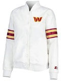 washington commanders line up white jacket