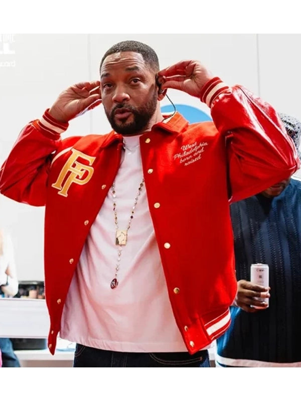 will smith summertime ball 2025 red varsity jacket