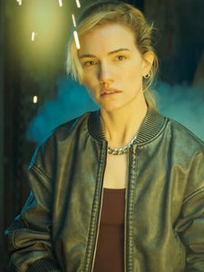 willa fitzgerald relay bomber leather jacket..