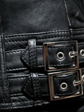 womens harley black leather jacket.