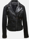 womens harley black leather jacket