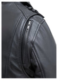womens leather motor cycle jacket..