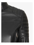 Womens Short Body Cafe Racer Leather Jacket