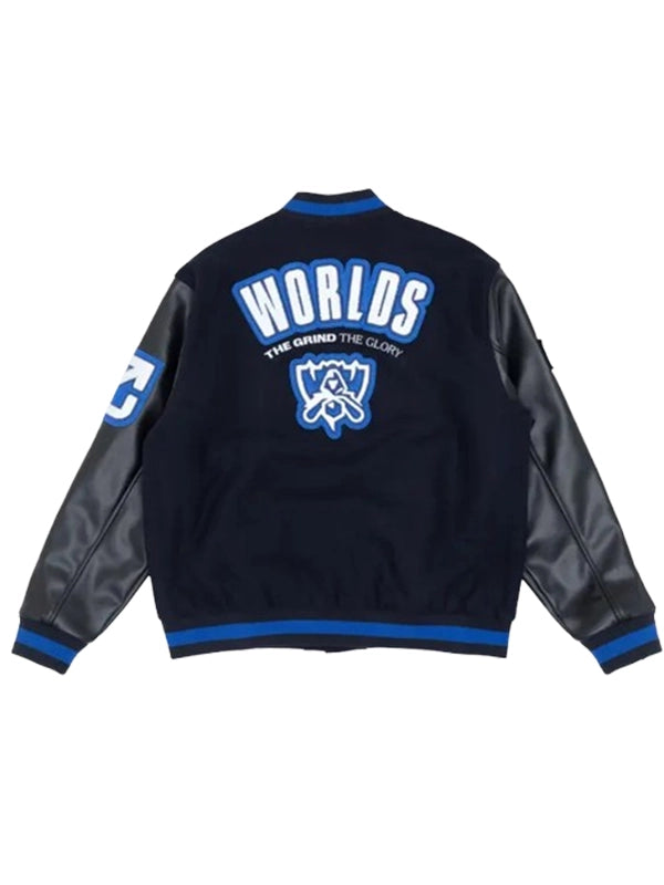worlds 2023 varsity jacket..