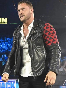 wwe extreme rules karrion kross black leather jacket...