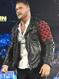 wwe extreme rules karrion kross black leather jacket...