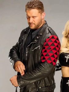 wwe extreme rules karrion kross black leather jacket